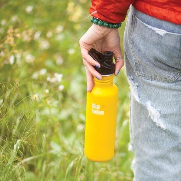 Klean Kanteen Classic 800ml Sports Cap Organic Garden